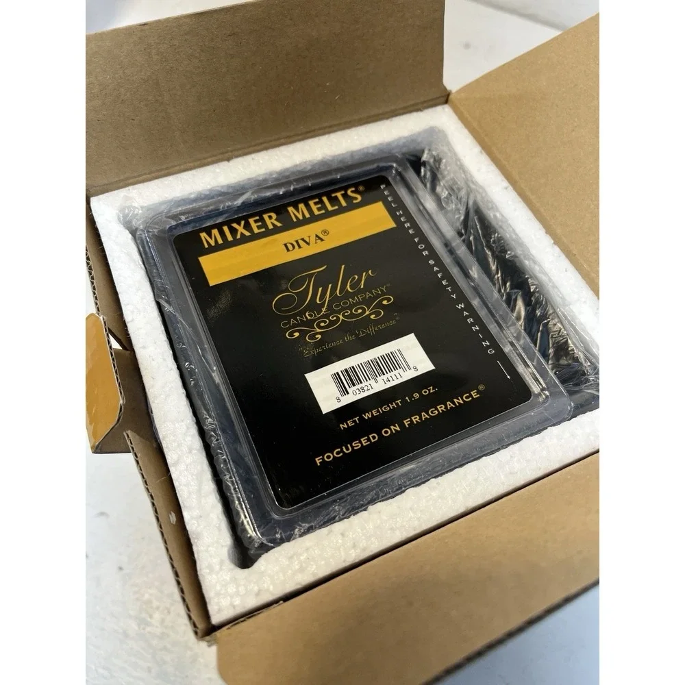 Tyler Candle Company Zebra Wax Warmer‎ With Diva Scent Wax Melts NIB